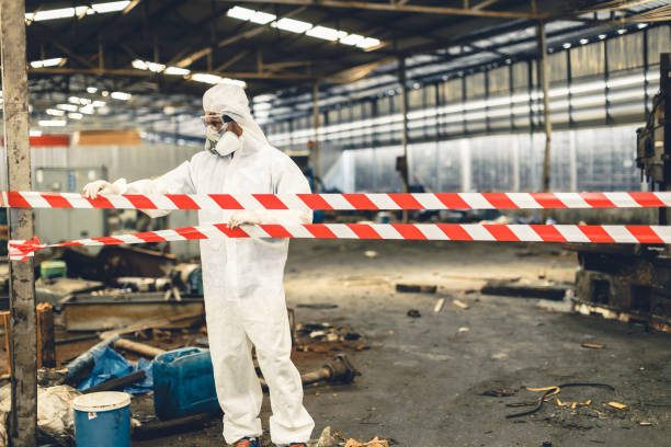 Professional Unattended Death Cleanup technician working in Clinton, IA
